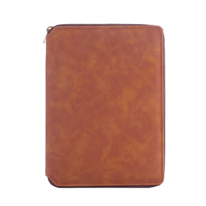 Leather Sleeve Case Zipper Closure Business Office Notebook <b>Cover</b> Multifunctional <b>Laptop</b> <b>Bag</b> For Notebooks 80gsm Daolin Paper - Product Image 1