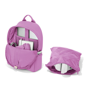Set di Borse per Laptop in Neoprene <span class=keywords><strong>Rosa</strong></span> Personalizzate, Borsa da Viaggio per Articoli da Toeletta Impermeabile, Zaino Casual da <span class=keywords><strong>Donna</strong></span> per Scuola e Palestra - Product Image 3