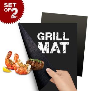 Hot Selling Set of 2 Fireproof Charcoal Baking <strong>BBQ</strong> <strong>Grill</strong> <strong>Mats</strong> Premium <strong>BBQ</strong> Accessories - Product Image 2