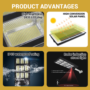 Vente directe d'usine <span class=keywords><strong>luminaire</strong></span> à économie d'énergie à bas prix 600w 800w 1000w tout en un lampadaire <span class=keywords><strong>solaire</strong></span> à LED - Product Image 3