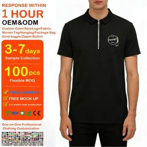 Camisetas Polo de Punto Acanalado de Algodón para Verano, Transpirables, Suaves, de Alta Calidad, con Diseño de Bordado Personalizado al por Mayor - Product Image 1