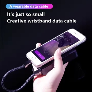 LAIMODA, pulsera creativa, Cable de datos, cuerda de cuero PU, pulsera inalámbrica con cuentas de Buda, Cable de carga adecuado para teléfono tipo C - Product Image 5
