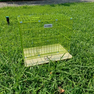 アライグマキツネのウサギを捕まえるための猫犬動物トラップを上げるための溶接メッシュパネルフェンス動物ケージ