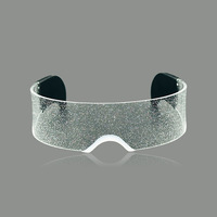 Lunettes LED transfrontalières en stock, lunettes clignotantes ciel étoilé, lunettes lumineuses pour soirées rave et fêtes