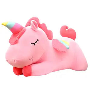 Cuscino unicorno di natale bambola all'ingrosso bambini carini coperte calde per bambini peluche unicorno per bambini regalo di compleanno