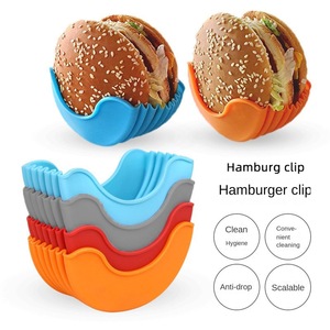 Portaherramientas para hamburguesas, estante reutilizable para hamburguesas, utensilios útiles, marco de silicona, almacenamiento, organizador de cocina, herramientas, barra de comedor - Product Image 4