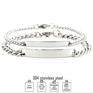 การดรอปชิปกำไลข้อมือสแตนเลสแบบคลาสสิกแท็กสีเงิน/ทอง/กุหลาบทอง/สีดำพร้อมโลโก้เลเซอร์แบบกำหนดเองสำหรับงานปาร์ตี้ในโอกาส - Product Image 4