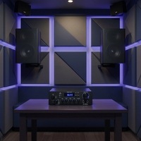 Yüksek Güçlü Dijital Stereo 2 Yollu BT Ev Amfisi Alıcıları Karaoke Ses Sistemi Alüminyum 2x100W YFY-S60 110V/240V