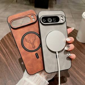 Sunmorn para Google 10 <span class=keywords><strong>Pro</strong></span> XL Case Factory Wholesale PU Leather Magnetic Wireless Charging Phone Case para Pixel 9A 8A 7A 7 <span class=keywords><strong>Pro</strong></span> - Product Image 2