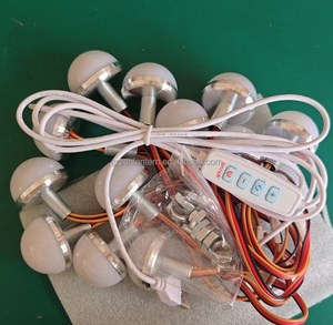Lot <span class=keywords><strong>de</strong></span> 12 ampoules LED pour miroir <span class=keywords><strong>de</strong></span> maquillage, blanc chaud, blanc réglable, tricolore, 34 mm, demi-miroir, <span class=keywords><strong>ampoule</strong></span> USB, éclairage frontal <span class=keywords><strong>de</strong></span> miroir à intensité variable - Product Image 1
