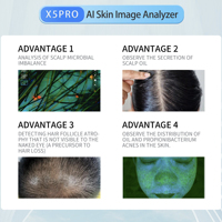 Analyseur de peau IA prêt à être expédié, miroir magique pour l'analyse de la peau, analyseur de peau pour salon de beauté, consultation cutanée, scanner de peau