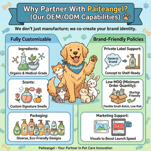 プライベートブランド 天然オーガニック植物由来 犬用シャンプー ラベンダー＆オートミール ペット用子犬用洗浄剤 かゆみ止め 敏感肌用 - Product Image 4