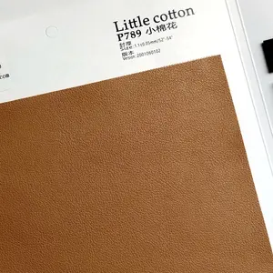 Hot sell Soft hand feeling sheepskin pvc leather little cotton P789 vinyl fabric for handbags sofa