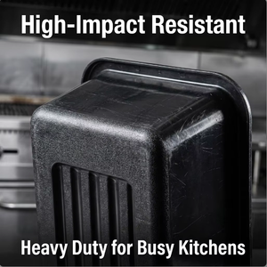 Gray Black PP Injection Rectangle Eco-Friendly 20-35L Capacity Food Storage <b>Tote</b> Box for Kitchen and Restaurant Use - Product Image 3