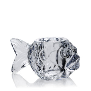 Pot de cire de bougeoir transparent en forme de poisson votif décoratif de table pour maison directe d'usine de gros - Product Image 3