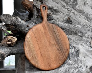 Tabla de Cortar Rústica de Madera Fabricada con Madera de Acacia Natural y Madera de Mango que Combina Durabilidad y Ecológica - Product Image 3