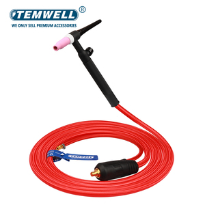 Pistolet de soudage TIG professionnel TEMWELL WP17, ensemble complet avec 10 consommables différents pour une utilisation immédiate - Product Image 1