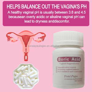 Supositorios probióticos de ácido bórico para el cuidado vaginal que aborda la picazón y el olor 15 cápsulas para la salud vaginal - Product Image 2