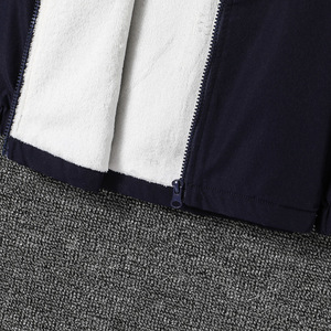 Veste d'hiver coupe-vent à capuche et fermeture éclair pour garçons Vêtements pour enfants avec couleurs contrastées <span class=keywords><strong>Pull</strong></span> épais - Product Image 5