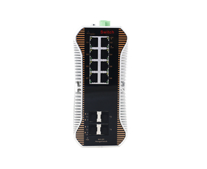 สวิตช์รวมสัญญาณอุตสาหกรรมแบบจัดการได้ พร้อมพอร์ต Gigabit RJ45 8 พอร์ต + ช่อง 10G SFP+ 4 ช่อง - Product Image 1
