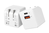 Chargeur rapide 20W PD, chargeur mural USB C, prise américaine, adaptateur secteur Type-C, certifié ETL FCC RoHS, prise de voyage pour smartphones