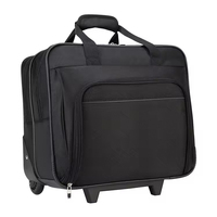 Sacoche d'ordinateur portable à roulettes pour les voyages d'affaires, résistante à l'eau, 16 pouces, sac d'ordinateur portable à roulettes pour les voyages