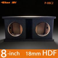 Caja de Subwoofer de 8 Pulgadas de Nivel Básico con Doble Ventilación, Caja de Madera para Subwoofer, Material MDF
