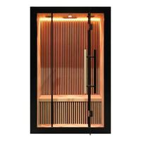 Sauna infrarouge à LED en bois massif, économique et facile à installer, pour la maison familiale, petit salon, sauna sec pour spa