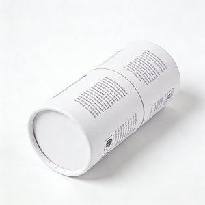 High Grade Recyclable Paper Cylinder Tube With <b>Clear</b> PVC Window Custom Logo Round <b>Box</b> For Cosmetic <b>Gift</b> Packaging - Product Image 3