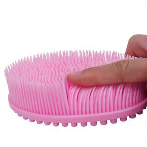 Fabbrica personalizzata a buon mercato Cina prezzo di fabbrica in Silicone morbido bagno per la pulizia della casa strumenti e accessori per la pulizia della spazzola - Product Image 3