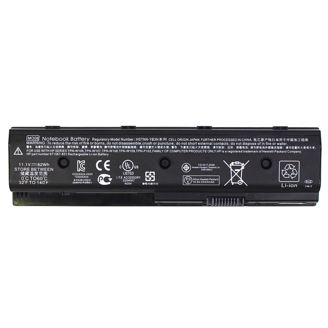 DV6-7000 Laptop Battery 11.1V 62Wh 6 Cells TPN-P106 671567-421 MO06 for DV4-5000 M6 DV6-7000 DV7-7000t Series Li-ion Battery