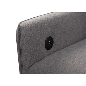Yüksek kalite Modern oturma odası USB cabrio kanepe Cum yatak ile koltuk takımı mobilya fabrikasından doğrudan kaynağı