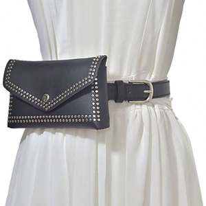 Unionpromo New Rivet BeltBag Pu Riñonera de cuero Riñonera para mujer Riñonera con remaches - Product Image 2