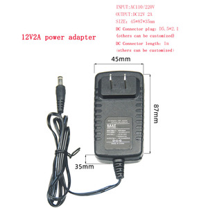 Adaptador de Corriente AC-<span class=keywords><strong>DC</strong></span> DJYOKE 24W 12V2A, Enchufe <span class=keywords><strong>DC</strong></span> <span class=keywords><strong>3.5mm</strong></span>, EU/AU/US 220-240V 50Hz, Hogar Inteligente, 85% de Eficiencia 09 - Product Image 5