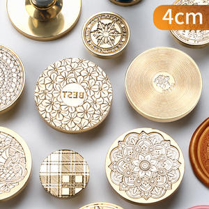 Tête de sceau en laiton 4 cm pour cire à cacheter, grande taille, pour décoration - Product Image 5