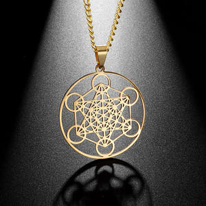 DS-06 Metatron kolye Metatron kolye kutsal geometri takı paslanmaz çelik kolye - Product Image 4