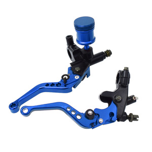 Levier de frein et d'embrayage pour moto Motubike, cylindre maître hydraulique en aluminium CNC de 22 mm pour mise à niveau, rouge et noir - Product Image 3
