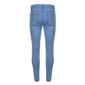 Jeans bleus slim déchirés pour hommes, vente chaude - Product Image 4