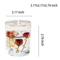 Hot Selling handgemachte Glas Jelly Wax Duft kerze Luxus benutzer definierte Aroma therapie Votiv kerze für Home Decor für
