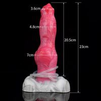 Venta al por Mayor Dildo de Silicona Líquida con Eyaculación y Fuerte Succión Juguetes Sexuales Anales Dildos Grandes de Animales con Chorro para Mujeres