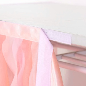 <span class=keywords><strong>Jupe</strong></span> de Table en <span class=keywords><strong>Tulle</strong></span> bouclé saule pour Table Rectangle océan <span class=keywords><strong>bleu</strong></span> Tutu à volants <span class=keywords><strong>jupe</strong></span> congelée pour mariage bébé douche, fête d'anniversaire - Product Image 3