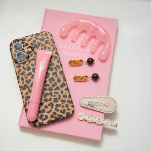 Pendientes de gota Retro de nueva tendencia, joyería de moda para mujer, Pendientes colgantes de acero inoxidable con bola de resina de leopardo para mujer - Product Image 4