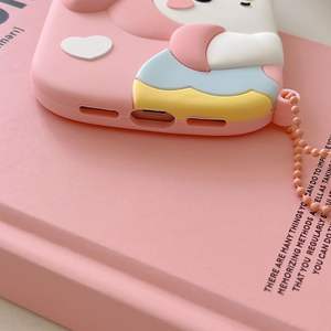 เคสซิลิโคนลายการ์ตูนแมวคิตตี้ยอดนิยม3D เคสมือถือแบบนิ่มสำหรับ <span class=keywords><strong>iPhone</strong></span> 14 <span class=keywords><strong>12</strong></span> 11 13 PRO MAX - Product Image 6