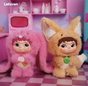 100% Auténtico Letsvan Wakuku V2 <span class=keywords><strong>Fox</strong></span> Bunny Trickor Treat Juguetes de Peluche de PVC Colgantes Muñecos de Moda Cajas Misteriosas Ciegas de 6 Piezas - Product Image 4