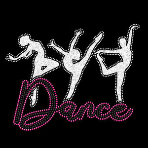 लाइव लव डांस राइनस्टान हीट ट्रांसफर डिजाइन टी-शर्ट के लिए हॉटफिक्स - Product Image 6