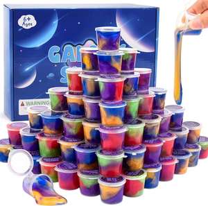 Kit de slime DIY 12 couleurs ciel étoilé, boue cristalline nacrée, argile éducative pour enfants, accessoires populaires, breloques scintillantes - Product Image 2