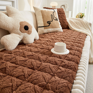 Handmade Plush Sofa Cushion 3cm Thick Soft <b>Pad</b> Type Solid Color Anti-Cat <b>Scratch</b> Multiple Scenarios - Product Image 3