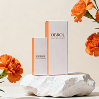 Boîtes auto-élevables en carton kraft recyclable personnalisées pour les flacons de cheveux et d'huiles parfumées, emballage écologique