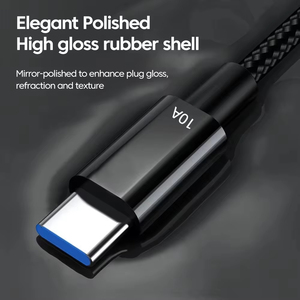 Cable tipo C de <span class=keywords><strong>carga</strong></span> rápida de fábrica 10A 120W para P50 P40 Pro Cable de datos de transferencia de datos USB para Xiaomi Oneplus <span class=keywords><strong>Realme</strong></span> 0,5/1/1.5/2/3m - Product Image 4