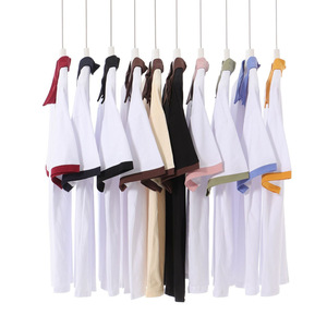 Polo de algodón puro fino de verano de 190g, Camiseta corta informal de estilo japonés a la moda para hombre, camiseta versátil para <span class=keywords><strong>mujer</strong></span> - Product Image 2